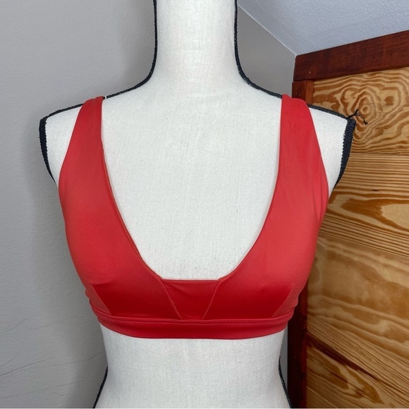 Andie The Tahiti Bikini Swimsuit Swim Top in Chili Pepper Orange Red Small NWT - Picture 2 of 12